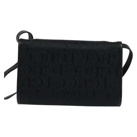 GUCCI Shoulder Bag Canvas Black Gold 004 115 3410 Auth ep9288 - Picture 3 of 16